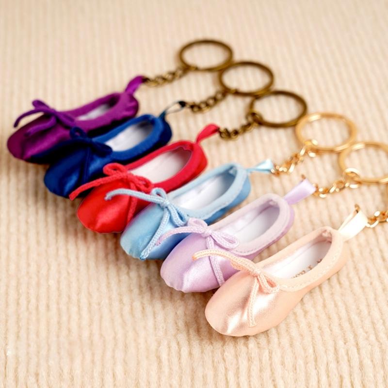 Adorable Tiny Ballet Shoes Accessory Elegant Dance Shoe Keyring Lovely Bag Charm Perfect As A Thoughtful Present