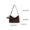 Korean Version Women'S Shoulder Bag Fashion Casual Large Capacity Tote Bag Autumn Winter Brown Crossbody Bag Black Handbag KTB