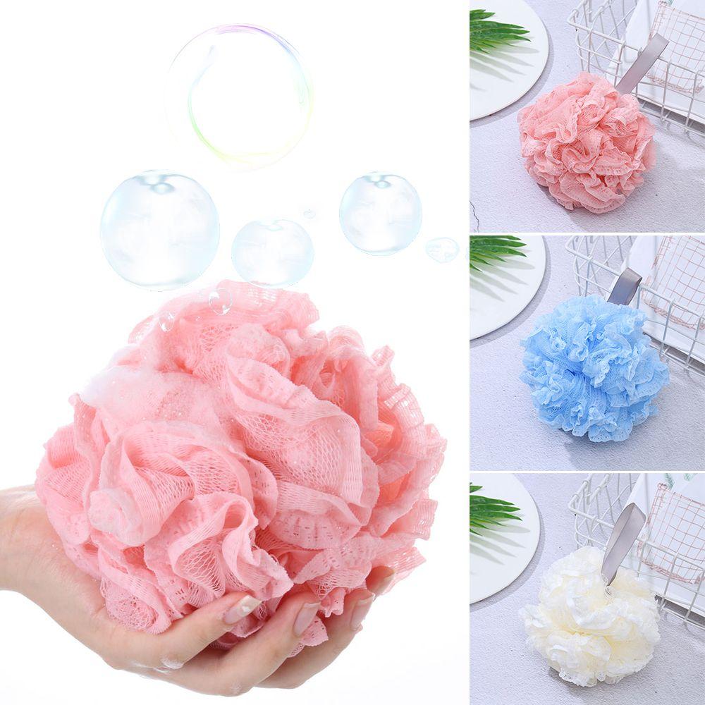 

Body Exfoliate Cleaning Brush Lace Soft Mesh Sponge Balls Bathroom Supplies Bath Ball Shower Puff