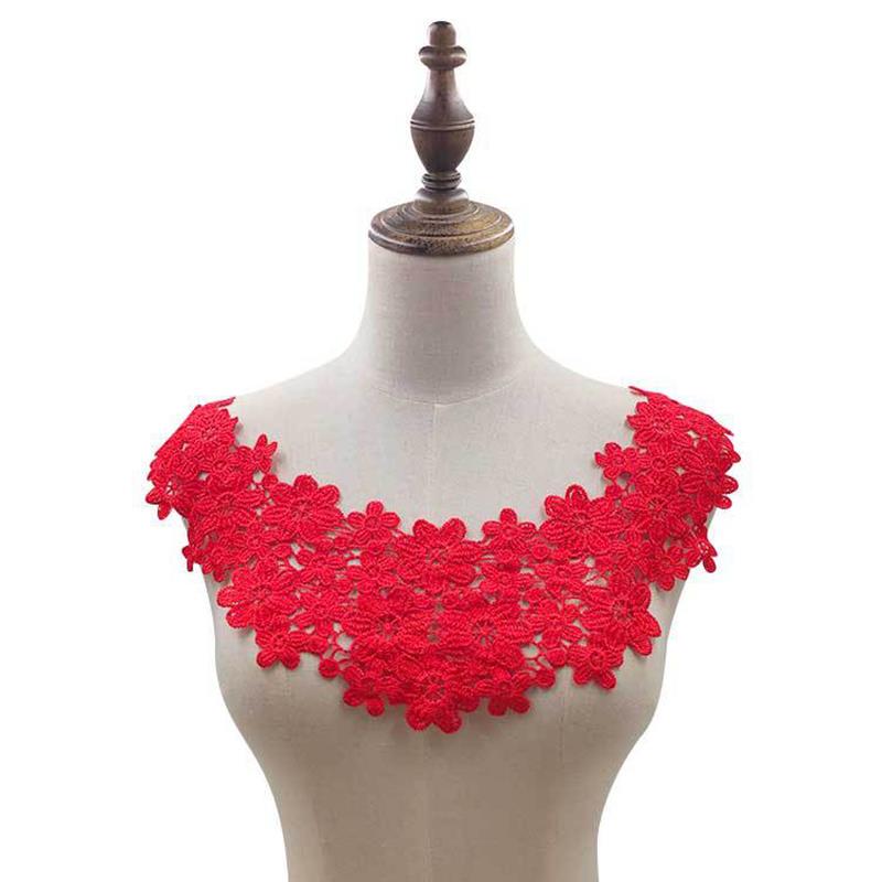 High Quality False Collar For Lady Fashion Fake Collar Lace Neckline Collars Women Neckband Applique Fabric Collarband