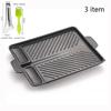 3 Shape 32cm Korean Maifan Stone Grill Pan Non-stick Portable Household Outdoor BBQ Plate Smokeless Aluminum Tray Hot New