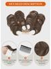 Adjustable Fluffy Wig Hair Ring for European & American Style Ponytails