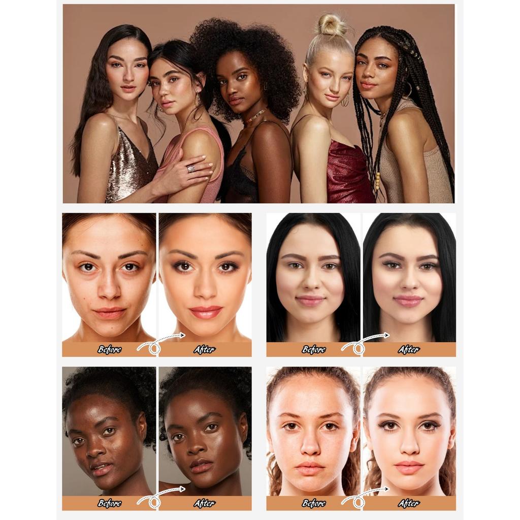 Grenzüberschreitender Concealer, der nicht abfärbt, und Farbwechselnde Foundation, Klare und geschmeidige, warmtonverändernde Hautton-BB-Cream-Foundation