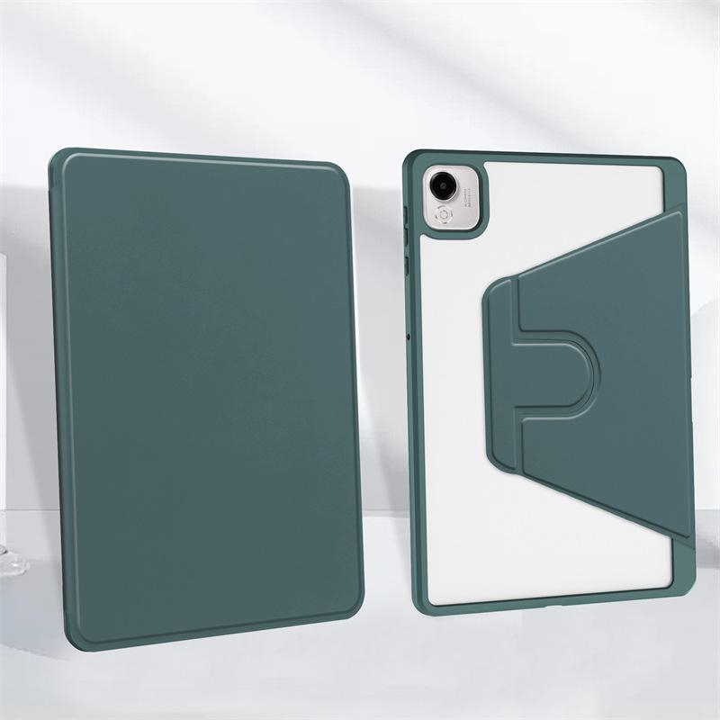 

Защитный чехол для Honor Pad X9A / Pad X9 Pro 11,5-дюймовый вращающийся на 360 градусов защитный чехол-подставка Smart Transparent Back Honor Pad X9 Pro 11.5 темно-зеленого