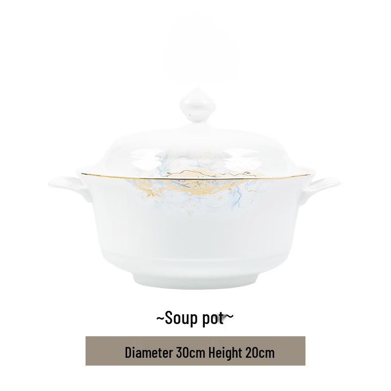 Morde Lanka Jingdezhen Ceramic Soup Pot