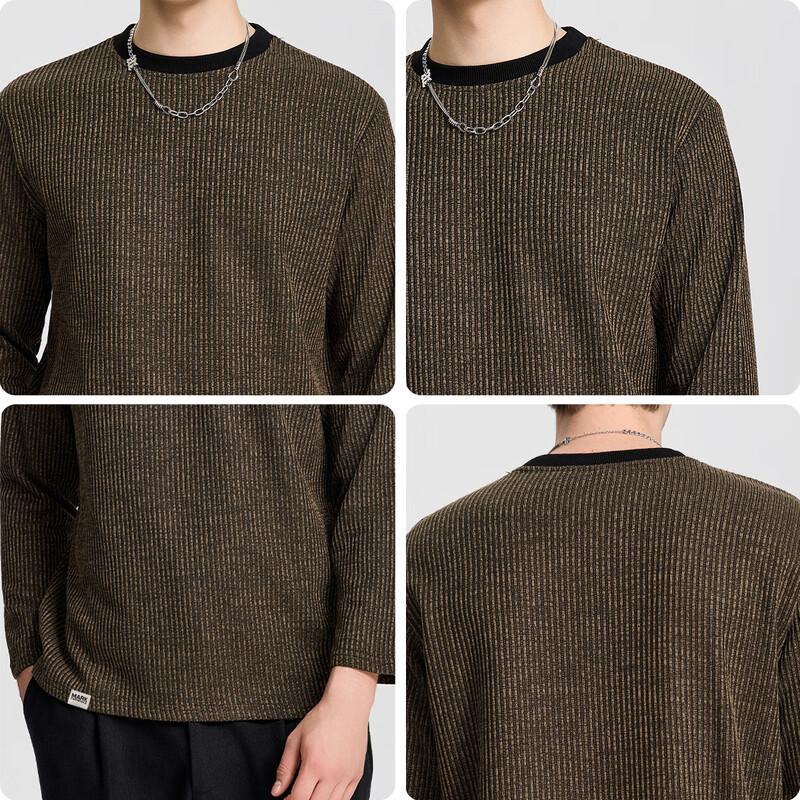 Mark Fairwhale Men's American Retro Knit Long Sleeve T-Shirt