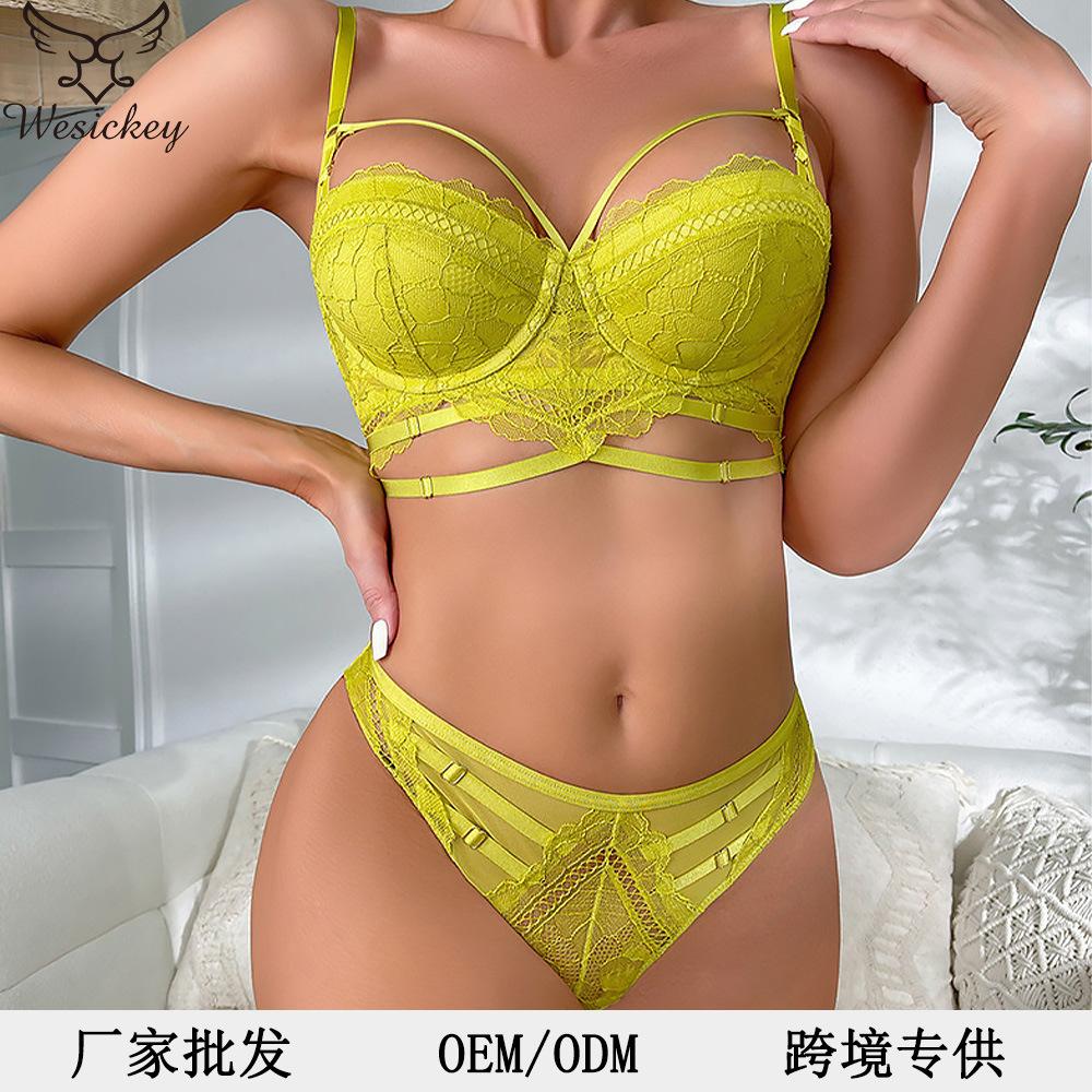 Sexy underwear small breasts show big gathering anti-sagging bra straps hollow lace underwear women