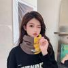 Winter Double-Layer Thick Warm Scarf Outdoor Cycling Men And Women Color Matching Cold-Proof Scarf