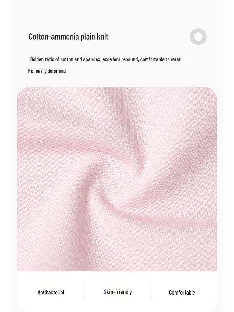 Kuromi Balabala Girls' 3-Pack Cotton Boxer Briefs with Antibacterial Crotch - No Pinching