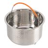Stainless Steel Rice Cooker Steam Basket Stainless Steel Vegetable Steam Basket with Handle for