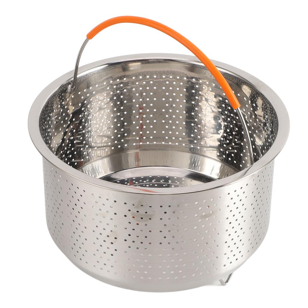 Nerezový napařovací koš do rýžovaru Nerezový napařovací koš na zeleninu s rukojetí pro