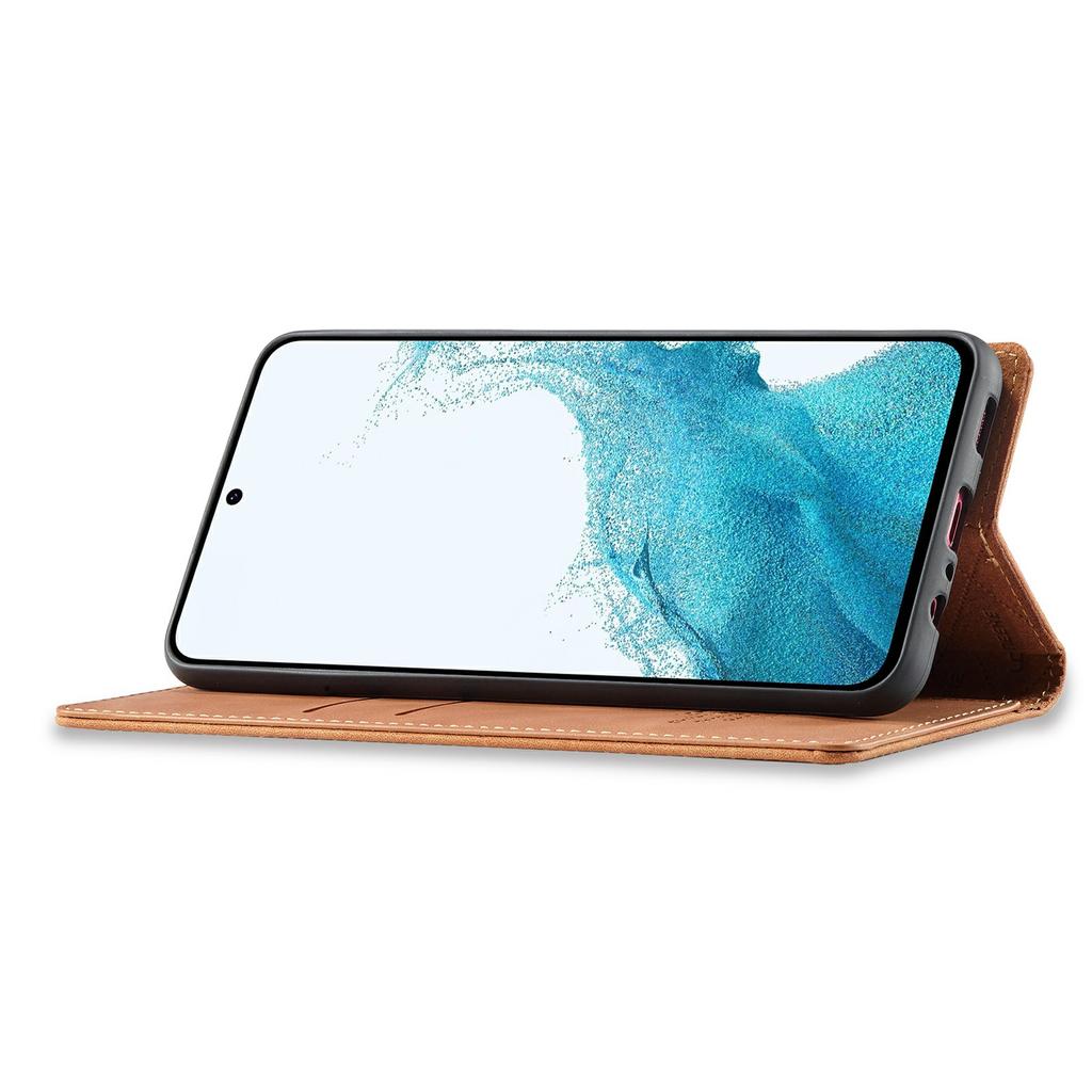 LC.IMEEKE For Samsung Galaxy S25 FE Case Wallet Microfiber Leather Phone Cover