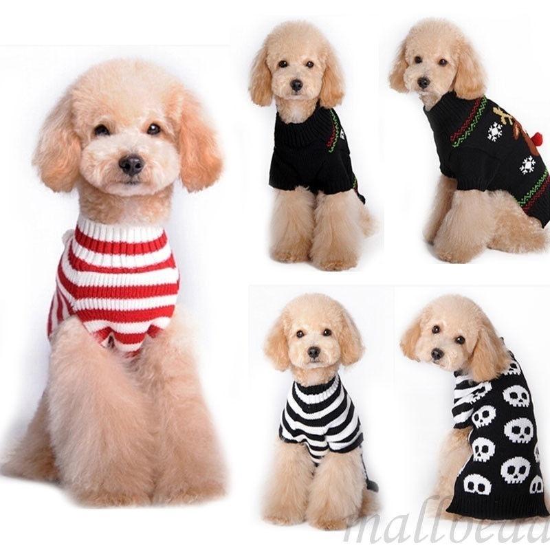 Lovely Pet Dog Warm Jumper Sweater Halloween Christamas Theme Xmas Clothing Puppy Cat Kintwear Costu