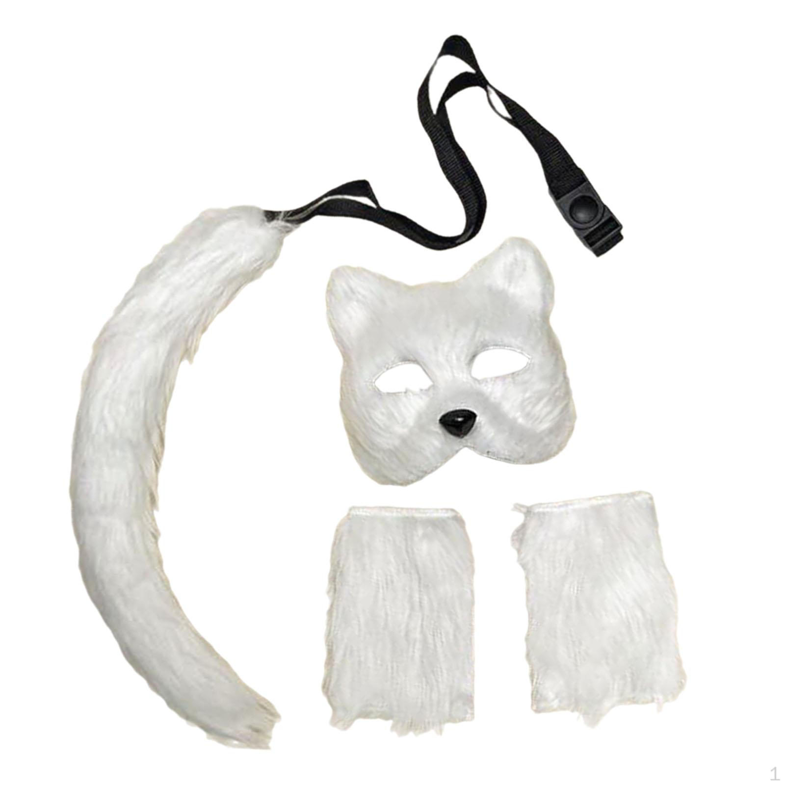 

Набор костюмов для косплея Креативная одежда на Хэллоуин для подарков на вечеринку Карнавал белый