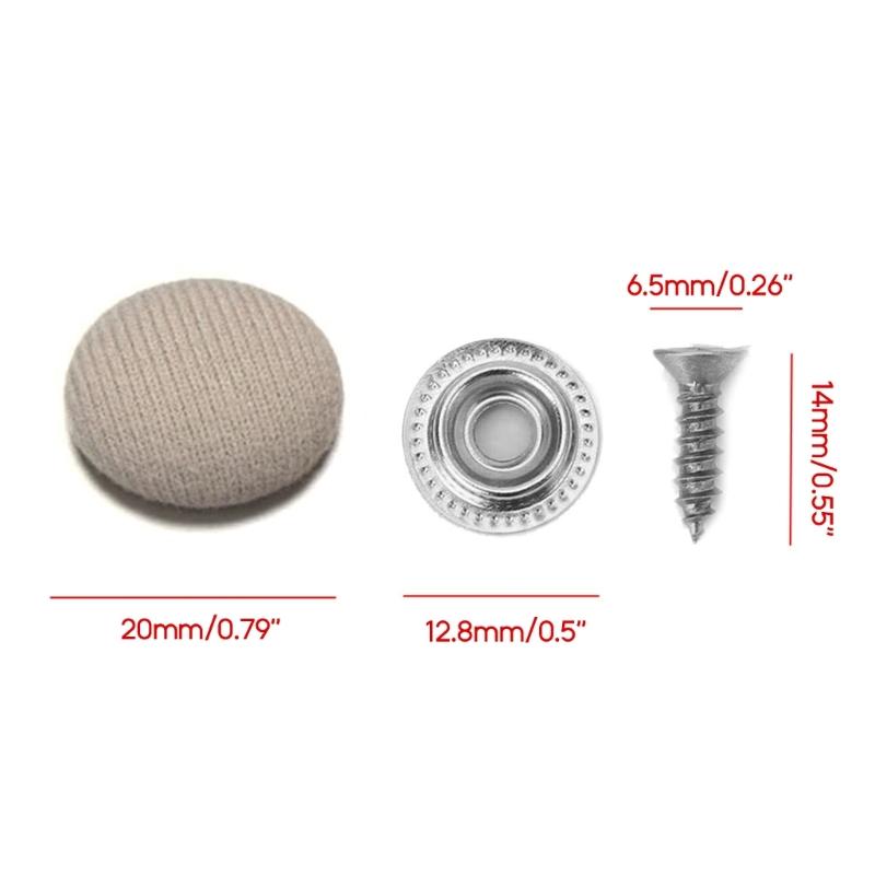 Car Headliner Ceiling Fastener Caps Fixing Repair Button Auto Roof Snap Rivets