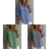 Geometric Pattern Womens Casual T Shirt With V Neck And Short Sleeves For Summer Wear