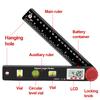 4 In 1 Digital Display Angle Ruler Woodworking Tool w/ Spirit Level Square Ruler