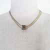 Excellent CHANEL Necklace COCO Mark Cube Gold Women A22K Used