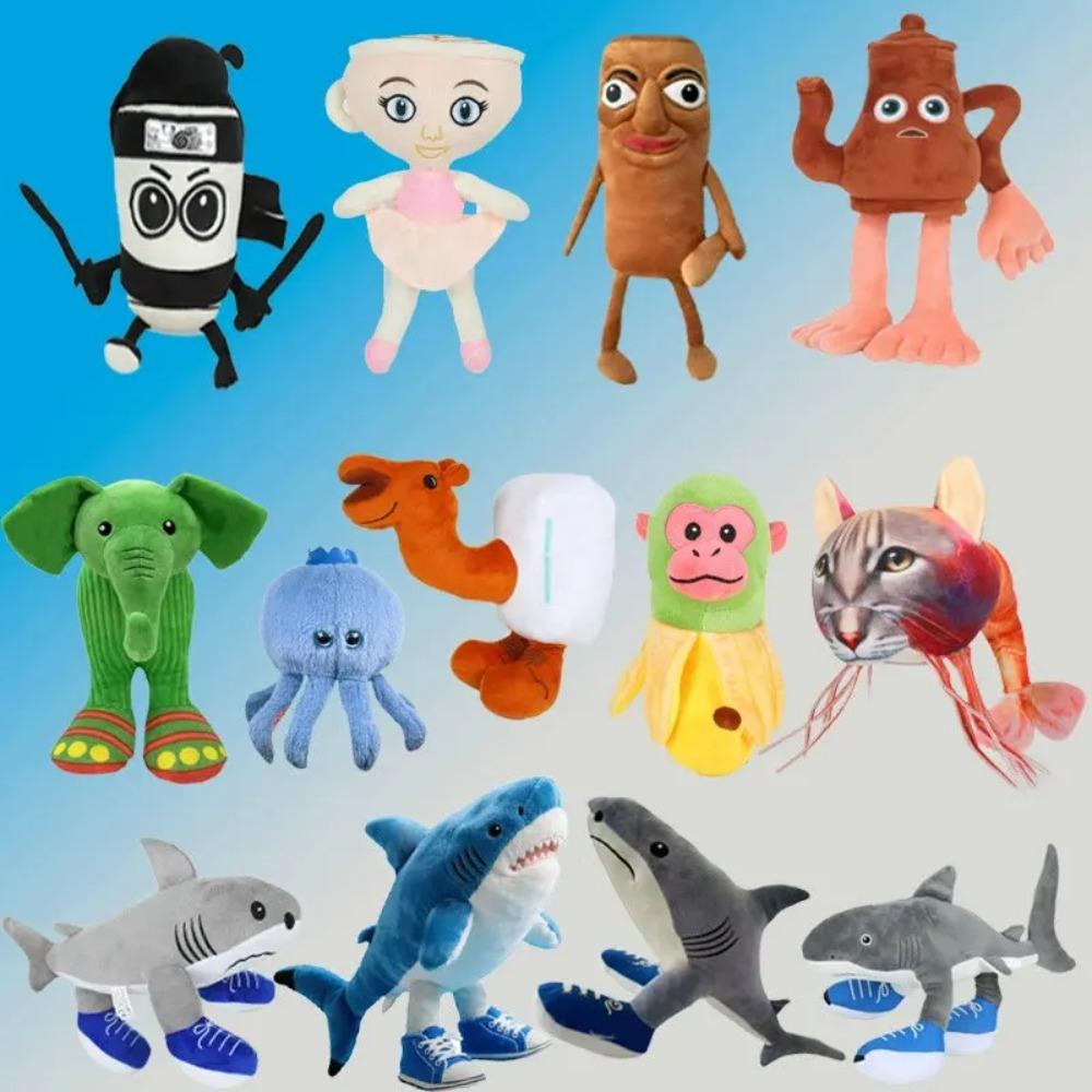 Tralalelo Tralala Plüsch Tungtungtung Italienischer Hirnfäule Al TralaleDoll Plüschtier Freundin Niedliches Kind Kinder Geburtstagsgeschenk