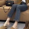 Women's Plus Size High Waist Fleece-Lined Slimming Flare Jeans - Autumn/Winter