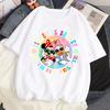 Creative Mickey Mouse Pattern Tshirt Tops Summer Unisex Casual Short Sleeves Streetwear T-shirts Tops Harajuku T Shirts
