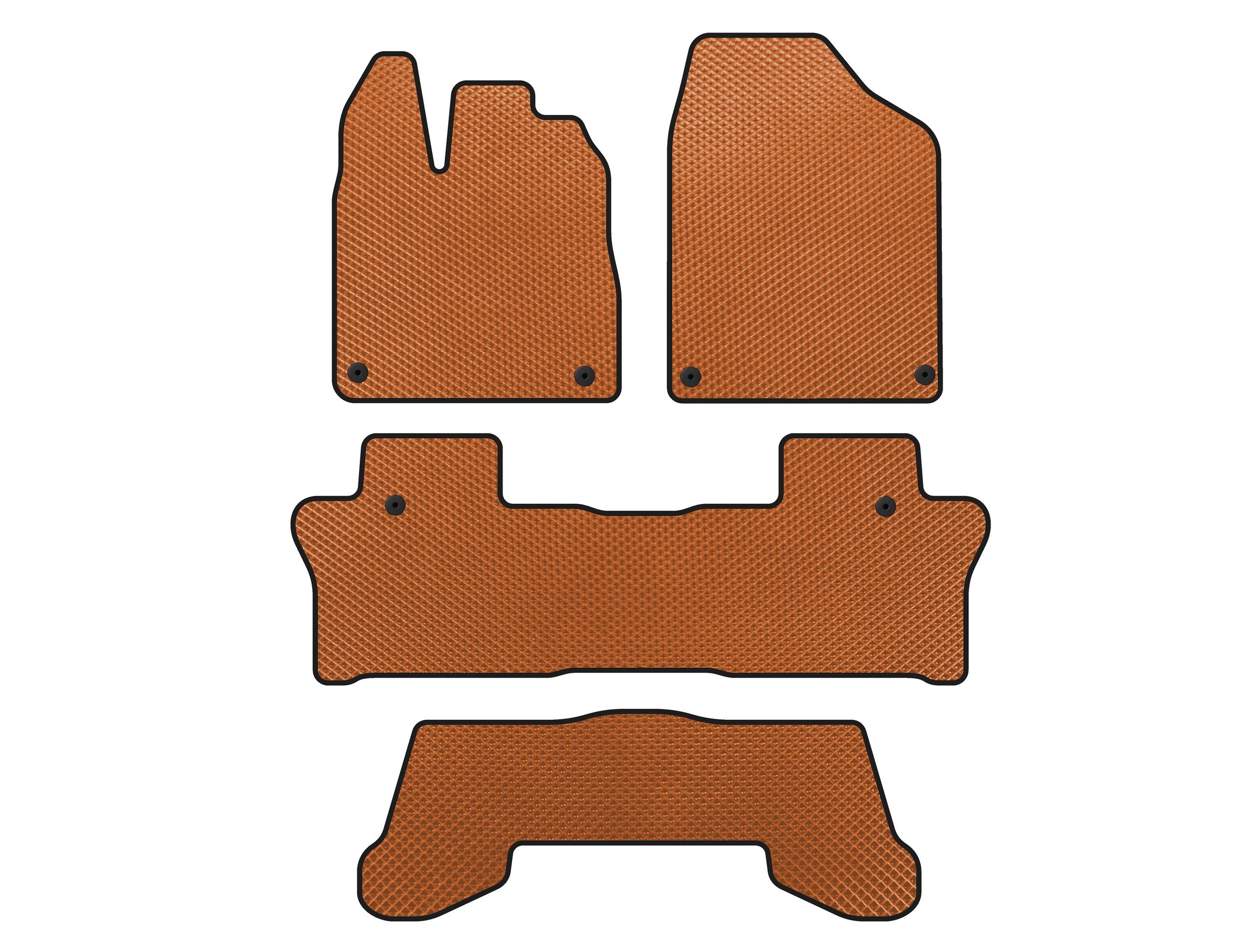 

EVA mats (3 rows, Orange) for Honda Pilot 2015-2022