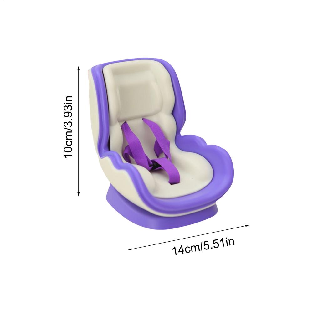 Doll Car Booster Seat with Vent Clip - Magnetic Display Stand for Mini Figures, Commute Travel Decor for Women Drivers