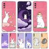 Cute Colorful Rabbit Case For Samsung A16 A14 A12 A22 A32 5G A34 A42 A52 A54 A50 A70 A30 A40 A20E A10S A20S A02S A04S A06 Cover