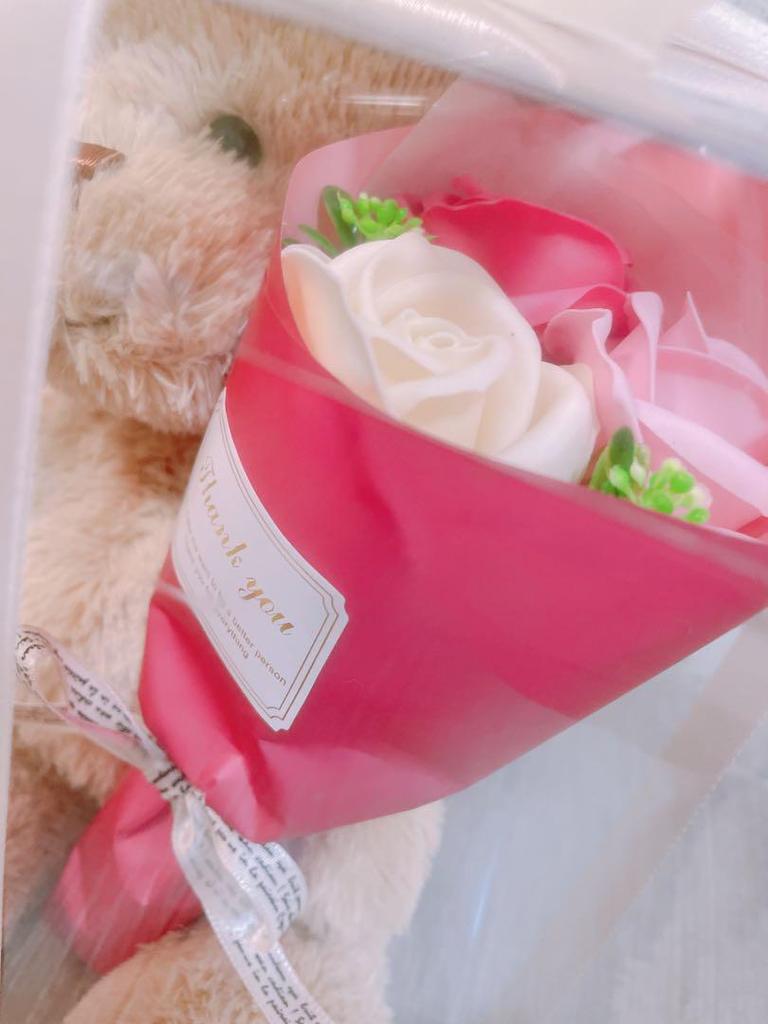 [USED] Teddy Bear (with Flower Soap)