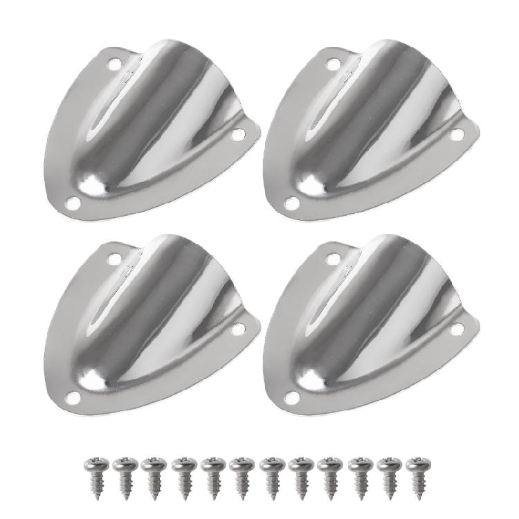 

4Pcs Not Corrosive Ventilation Grates Stainless Steel Vent Covers for Boats Campers Marine Wire Cable Vent Cover 1