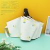 Cute Folding Umbrella for Girls with Black Coating for Sun Protection and Uv Protection, Manual and Fully Automatic, Dual-Use for Sun and Rain
