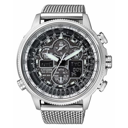 

Citizen Promaster Eco-Drive Radio-Controlled Chronograph Watch, JY8030-83E, Men s Silver, Available at Select Retailers