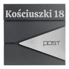 Boris Anthracite Mailbox With Inscriptions