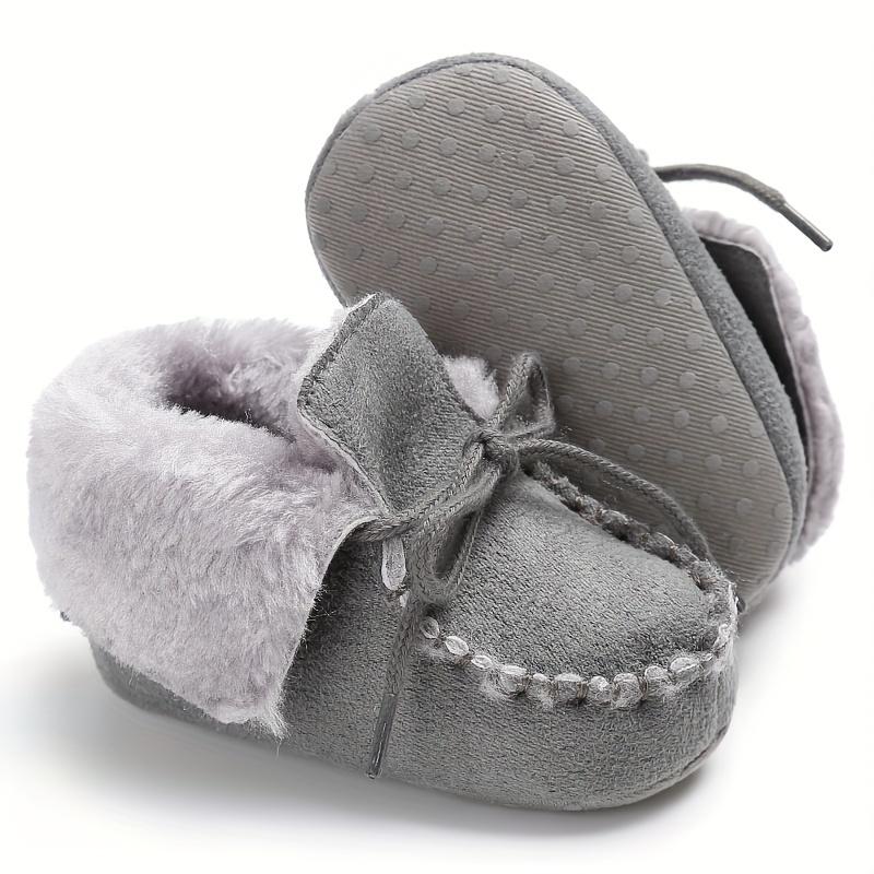 New Winter Baby Boots for Kids with Warm Soles, Infant Toddler Walking Shoes