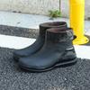 2024 New Fashion Outdoor Men's Rain Boots Unisex Rain Shoes Male Slip On Waterproof Working Shoes Fishing Boots Women Rain Boots