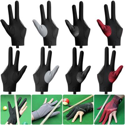 Vollfinger Billardhandschuhe Links/Rechts Hand Billard Poolhandschuhe Universelles Billard Sportzubehör