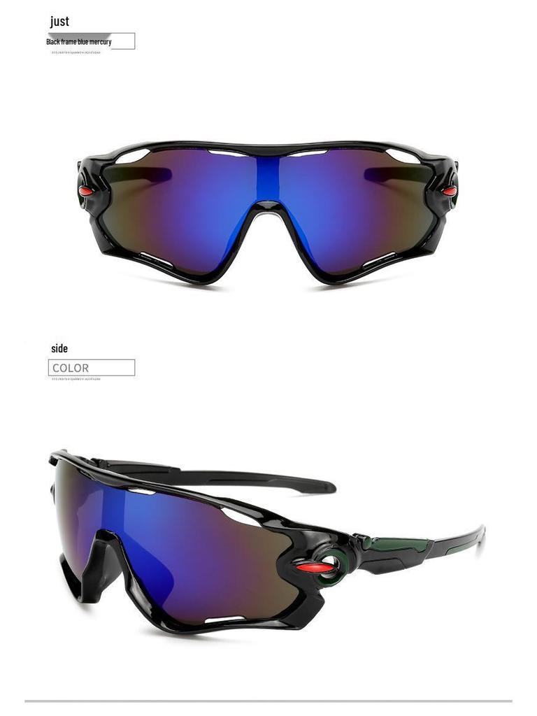 Men's Trendy Windproof Cycling Sunglasses - Anti-UV, Explosion-Proof, Cool Outdoor Sports Glasses