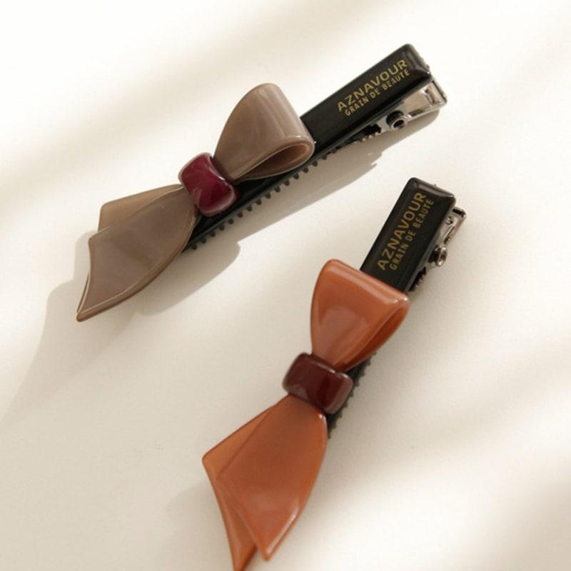 J.Lauren Celluloid Single Knot Ribbon Point Hair Pin H01121