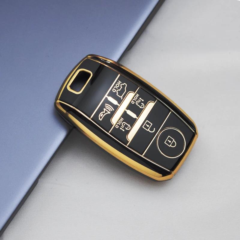 For Kia Sedona Sorento Grand Carnival 5Button Shell Fob Holder Smart Remote Tpu Car Key Case Cover