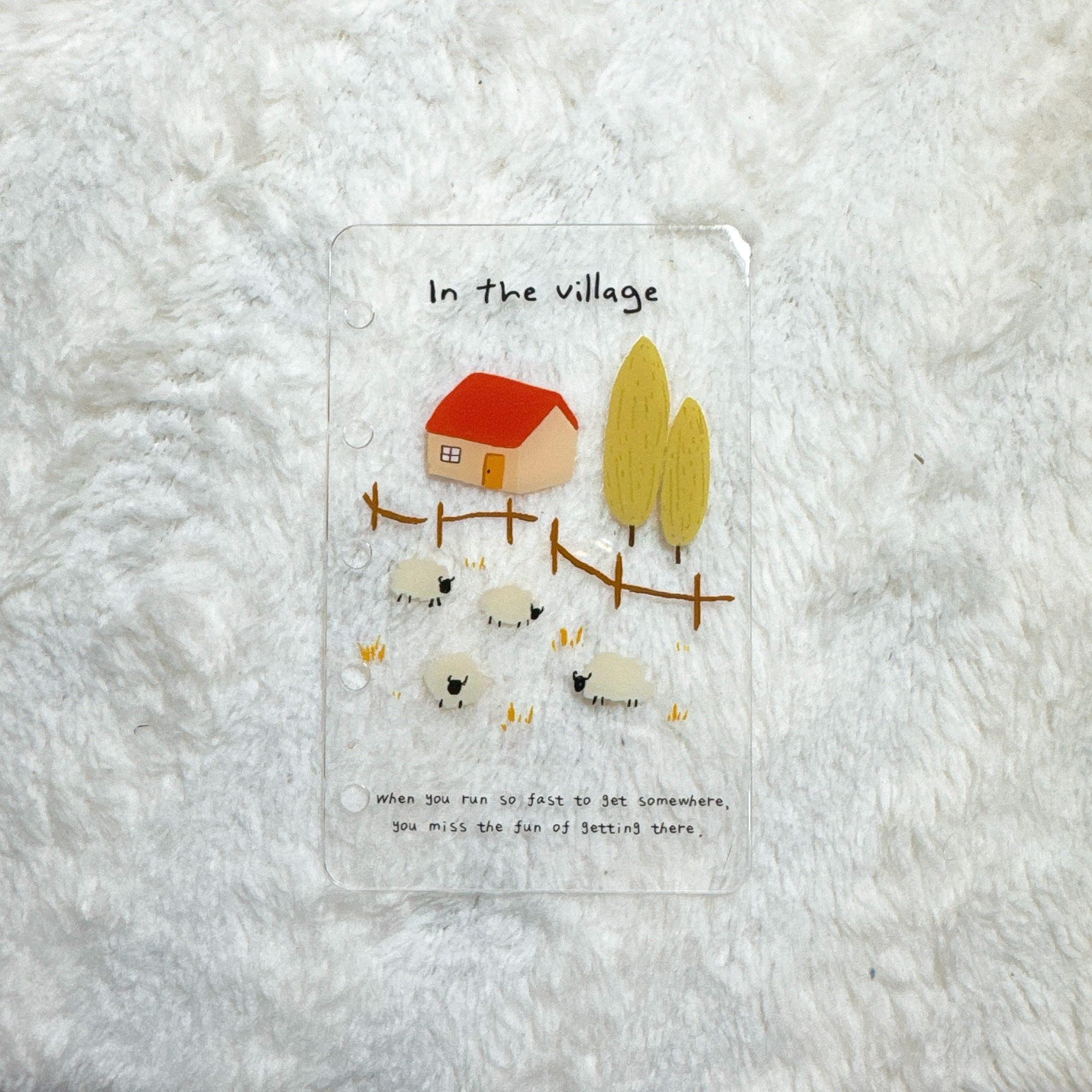 

1pcs High transparency and ultra clear hard loose leaf tent partition board, hard cushion plate