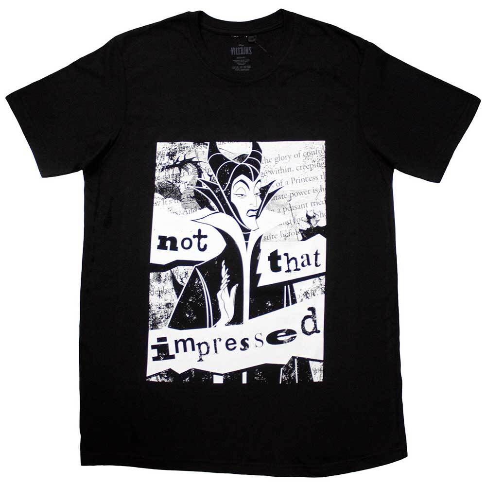 Sleeping Beauty Maleficent Not That Impressed T-Shirt Black New Unisex T-Shirt M
