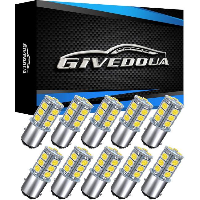 Светодиодная лампа GIVEDOUA 1157, BAY15D 7528 2057 2357 Светодиодные лампы для замены для 12V RV Автомобиль Кемпер Прицеп Стоп-сигналы, Суперяркие 5050 18-SMD