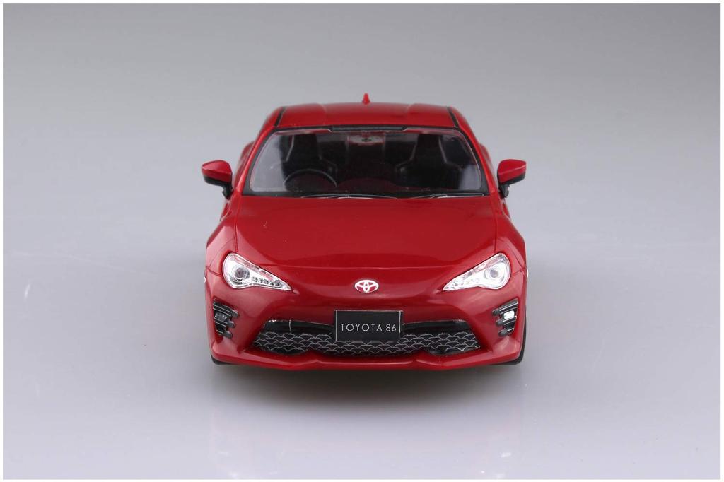 Aoshima Bunka Kyozai Scale The Snap Kit Series Toyota 86 Pure Red Plastic Model Kit 1/32 Pre-Colored 03-F