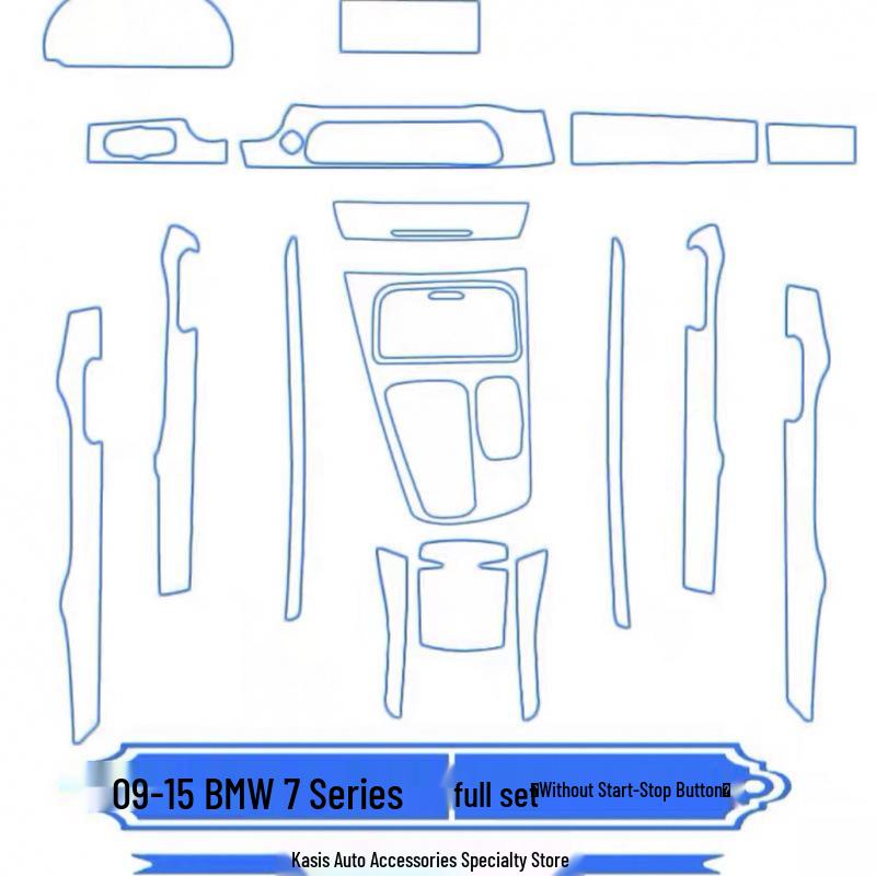 BMW 18-25 7 Series Interior Center Console TPU Screen Protector