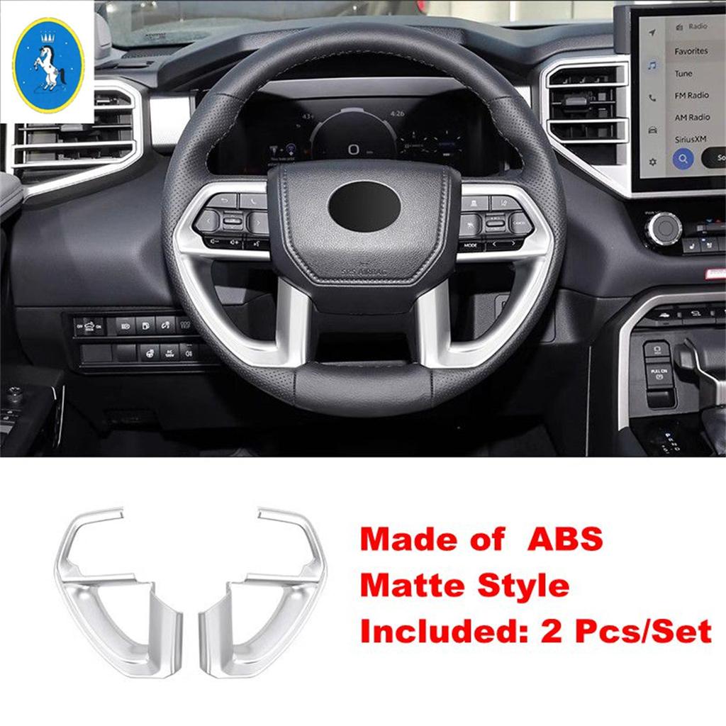 Für Toyota Tundra   2024 2025 Auto-Innenzubehör Lenkrad Unterer Rahmen Dekor Abdeckung Zierleiste Kohlefaser / Matt