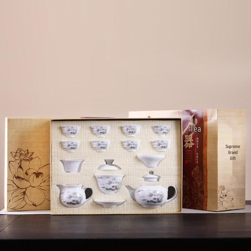 Dehua White Porcelain Kung Fu Tea Set