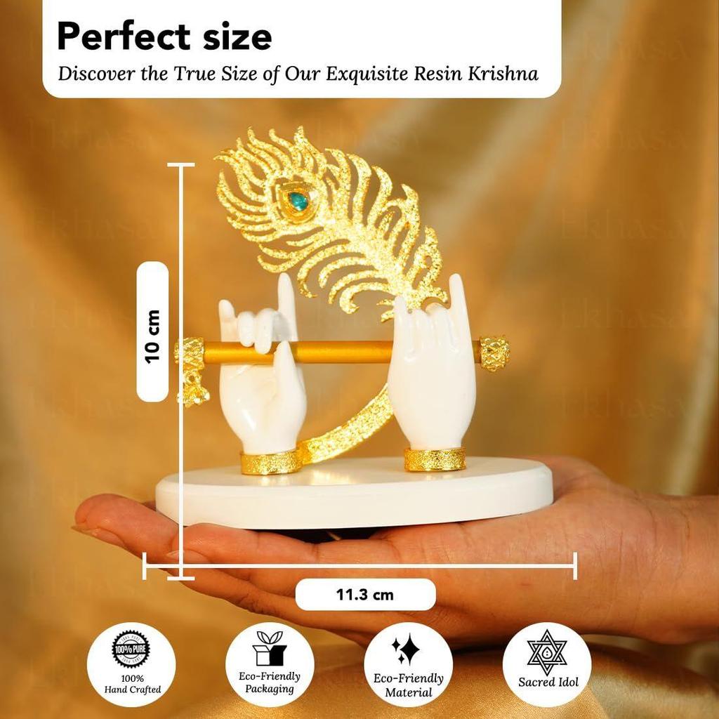 Resin Lord Shiva Hands with Trishul Idol | Shivji Trisul Hand Statue | Shiva Divine Hand Idol with Trishul, Rudraksha