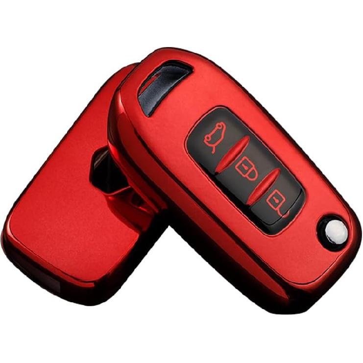 Copri Telecomando HIBEYO per Renault Kadjar Captur Megane Sandero Stepway Logan Clio 5 Accessori Copri Guscio Chiave Intelligente per Renault Kadjar Pieghevole 3