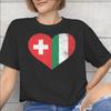 Swiss Switzerland Flag Accessories Unisex T Shirt Pure Cotton Tee Graphic Printed Tshirt Clothing