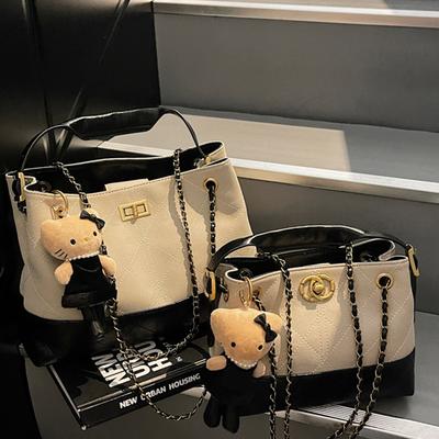 High-value Handbag Women's Autumn New Trendy Diamond Chain Shoulder Bag Large-capacity Tote Bag Women